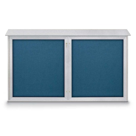 United Visual Products Open Faced Traditional Rounded Corkboard UV646ARC-BLACK-MEDGRY